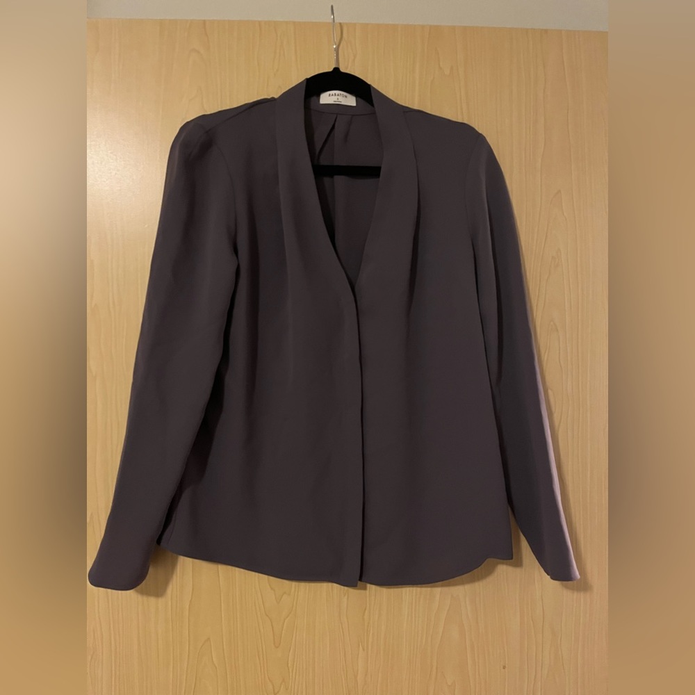 Mauve / purple work blouse Aritzia